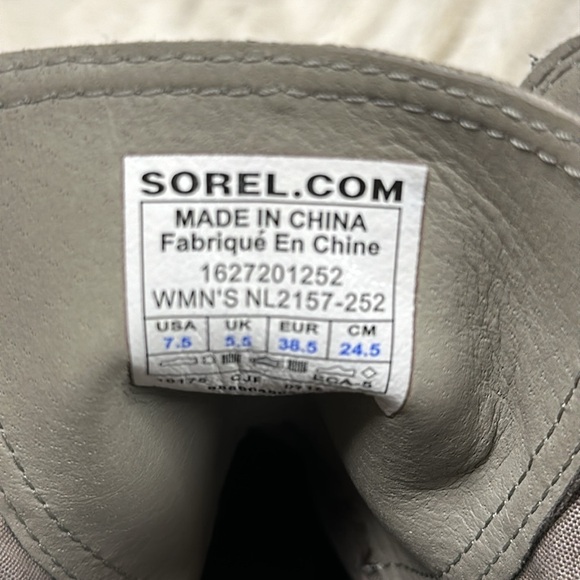 Sorel Major Carly Lace Up Leather/Canvas Boot Women’s US 7.5 NWOT Never Worn! - Picture 8 of 8